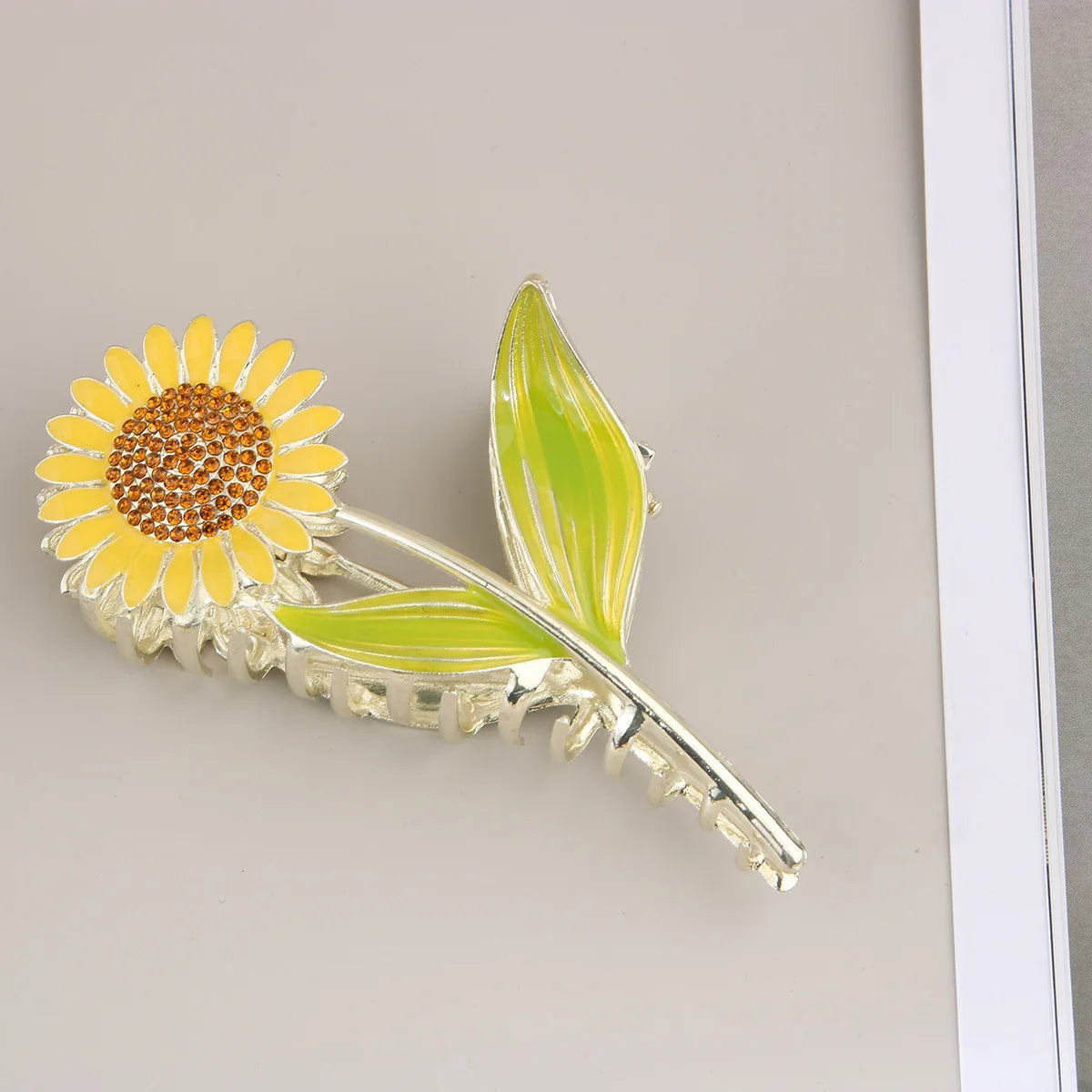 Rose Tulip Flower Claw Clip – Metal Shark Hair Clip Women