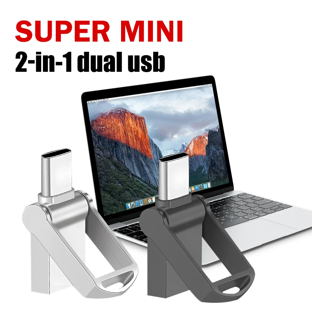 USB-C OTG Flash Drive 16GB 32GB 64GB | Dual Type-C USB 2.0 USB Flash Drive PRIMED