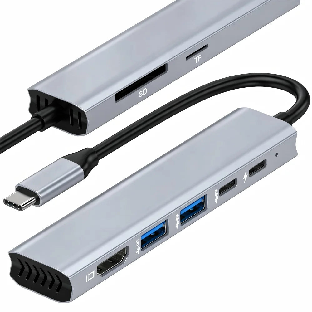 USB-C Hub 4K HDMI Adapter | USB 3.0 & PD Docking Station