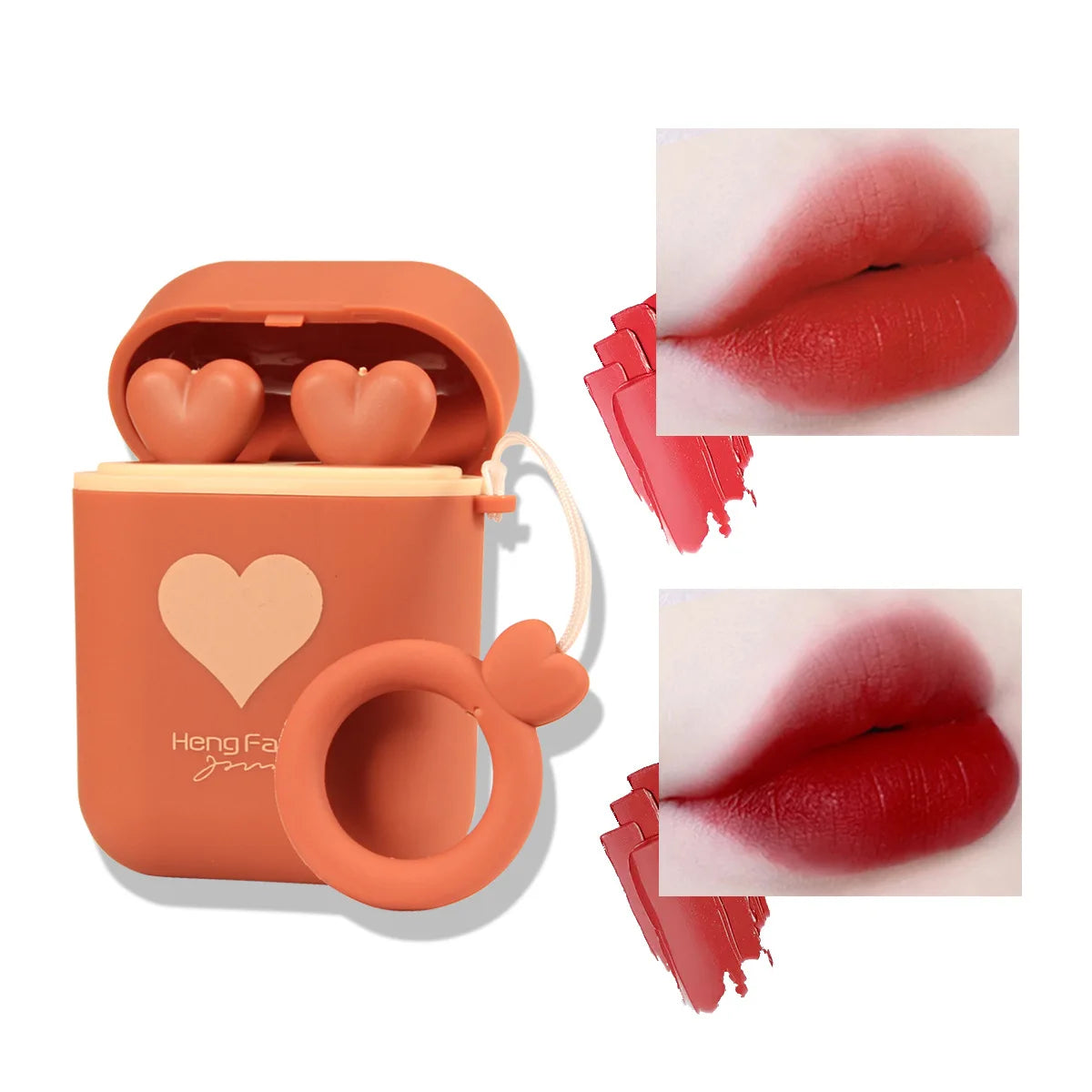 Velvet Matte Lip Gloss Set – Waterproof Long-Lasting | 2 Pcs
