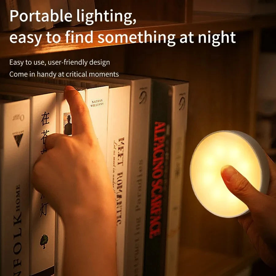 PIR Motion Sensor LED Night Light – USB Rechargeable Lamp Motion Sensor Night Light PRIMED