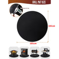 LMETJMA Round Fire Pit Mat – Fireproof BBQ Grill Pad for Deck Fire Pit Mat PRIMED 101cm