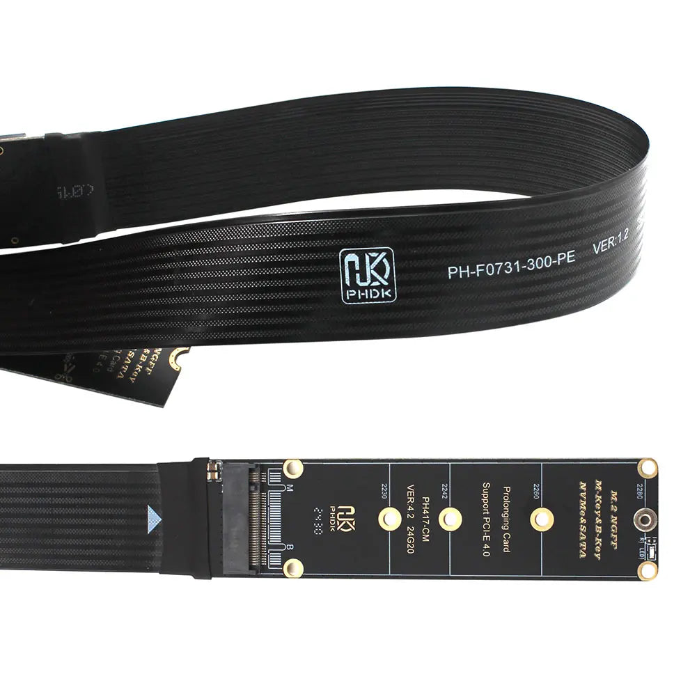 M.2 NVMe PCIe 4.0 x4 SSD Extension Cable & Riser Card SSD Extension Cable PRIMED
