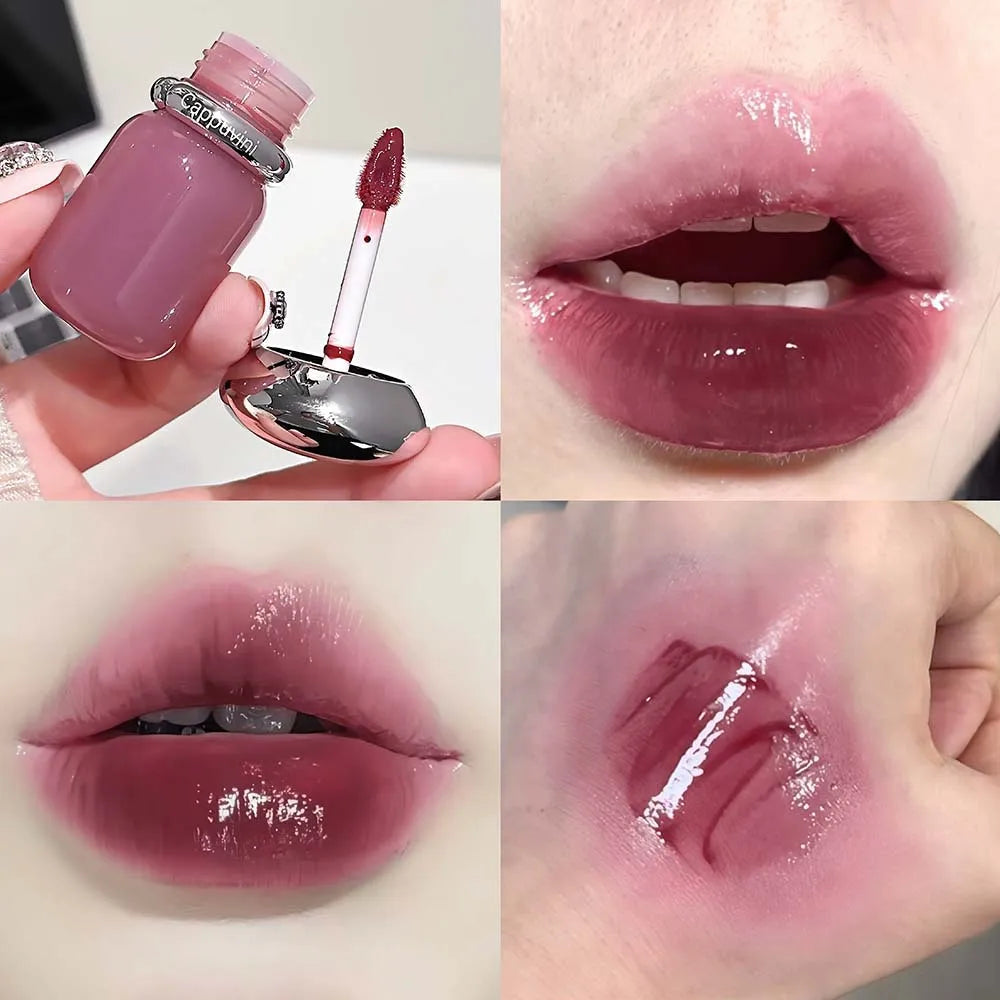 Nude Pink Mirror Lip Gloss – Hydrating Waterproof Korean Style Lip Gloss PRIMED 04