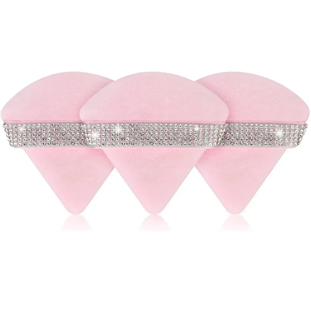 Triangle Crystal Velvet Setting Powder Puff – Diamond Ribbon