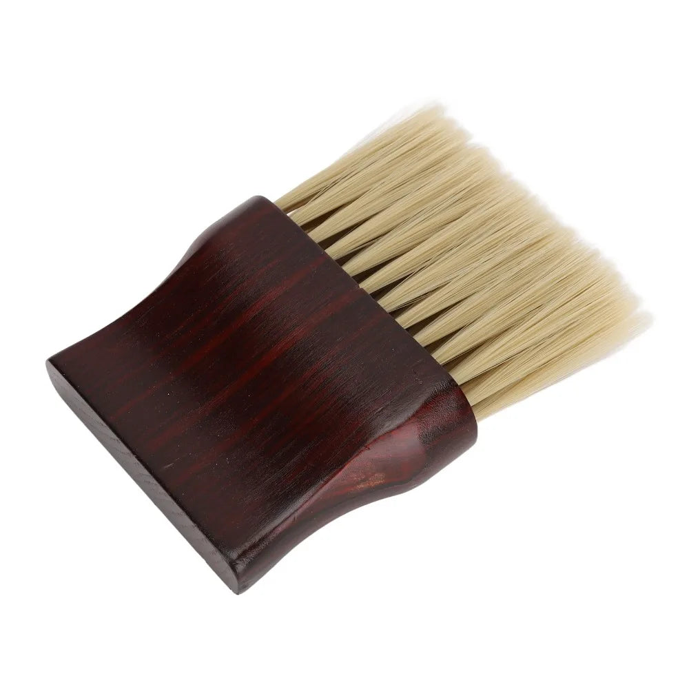 Professional Barber Neck Duster Brush – Solid Wood Handle Barber Neck Brush PRIMED
