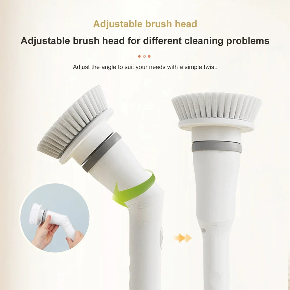 Cordless Electric Spin Scrubber with Extendable Rod & Brush Heads Electric Spin Scrubber PRIMED