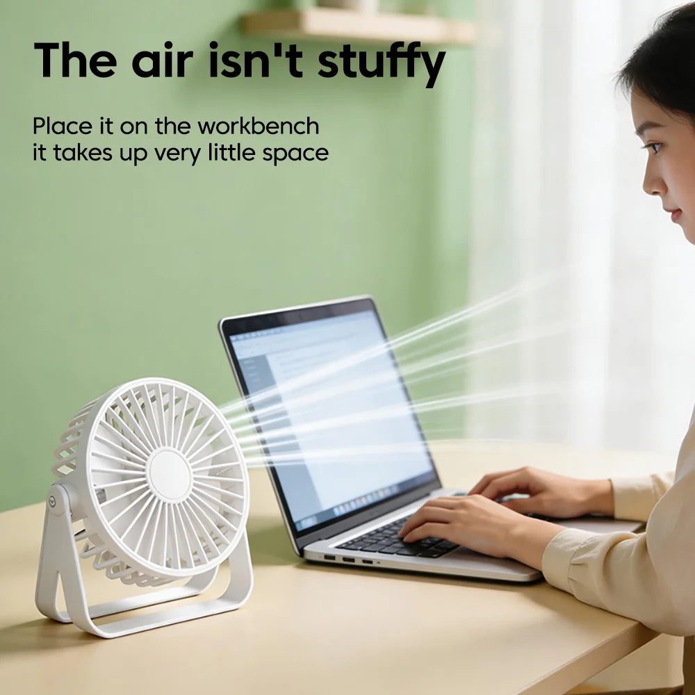 USB Desktop Mini Fan – Portable Table Fan Home Office Dorm USB Desktop Fan PRIMED