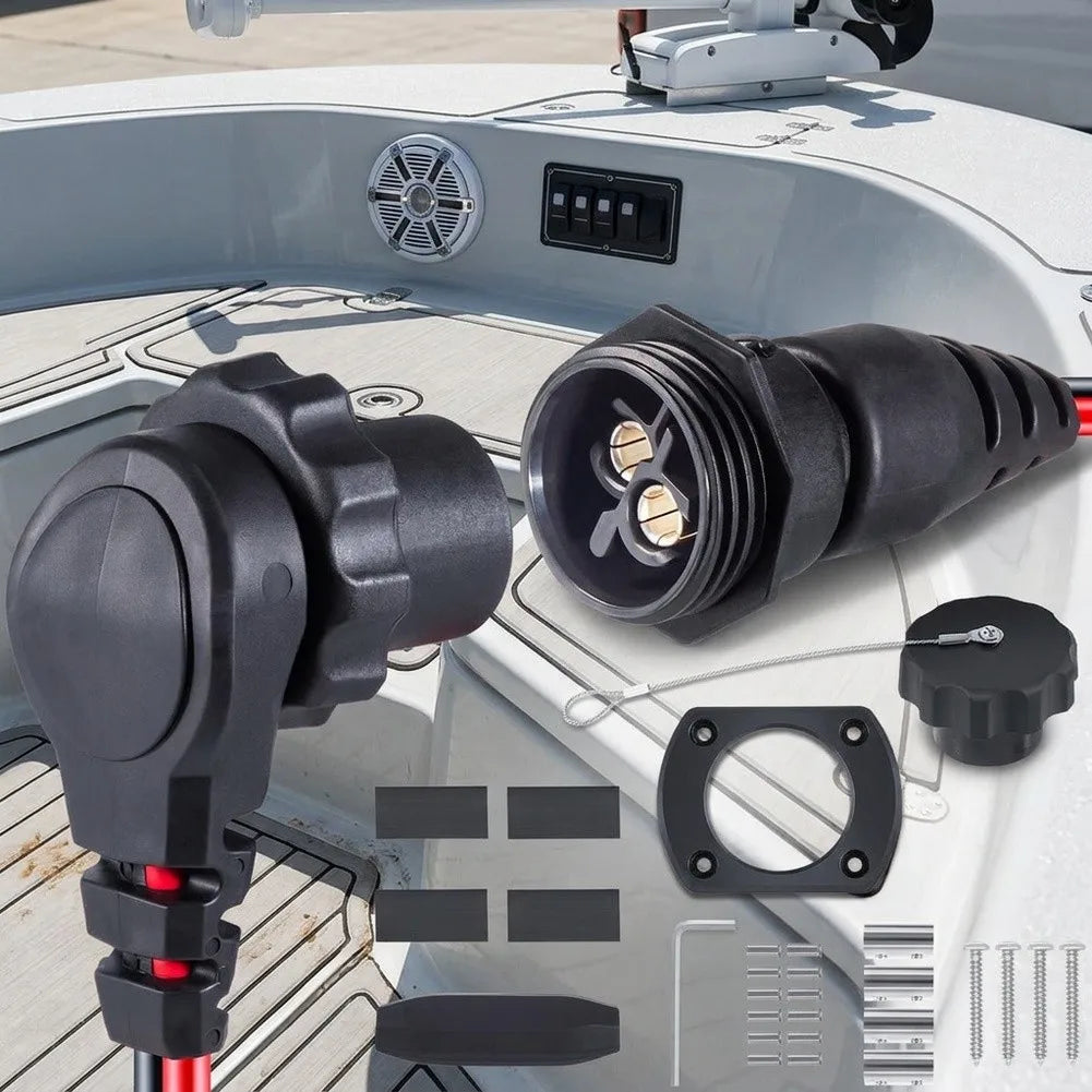 MKR-28 Trolling Motor Connector Male Female – 60A 48V IP68 Marine Motor Connector PRIMED