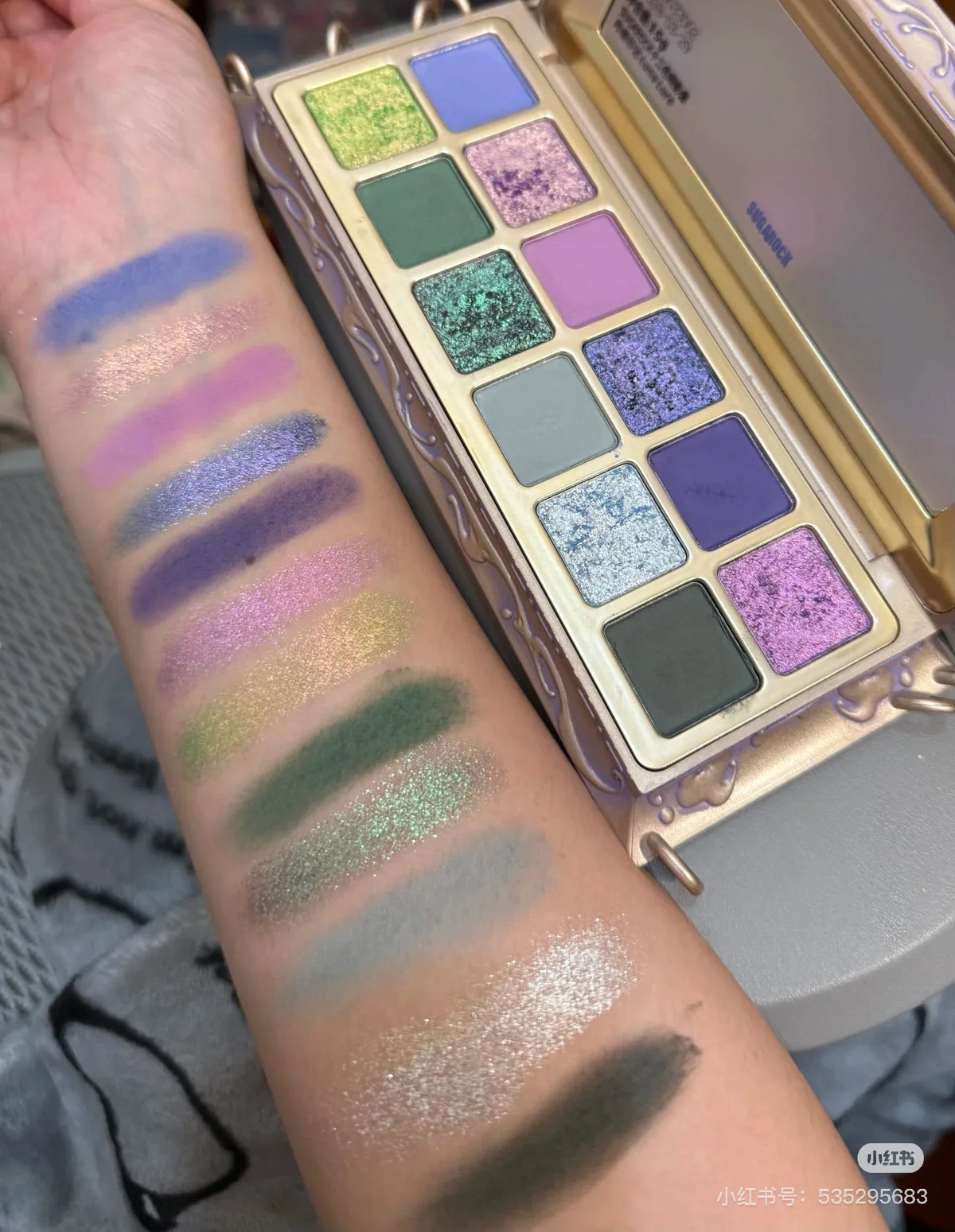 Sugarock 12-Color Eyeshadow Palette – Shimmer & Matte