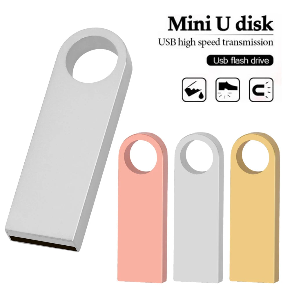 Metal USB Flash Drive Custom Logo | 4GB 8GB 16GB 32GB Gift USB Flash Drive PRIMED