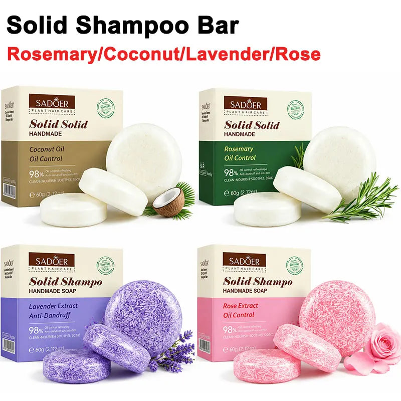 Rosemary Solid Shampoo Bar – Oil Control & Volumizing