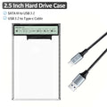 2.5" HDD SSD Enclosure USB 3.2 Gen2 Smart Display – 5Gbps Hard Drive Enclosure PRIMED LCD Display Case China Mainland
