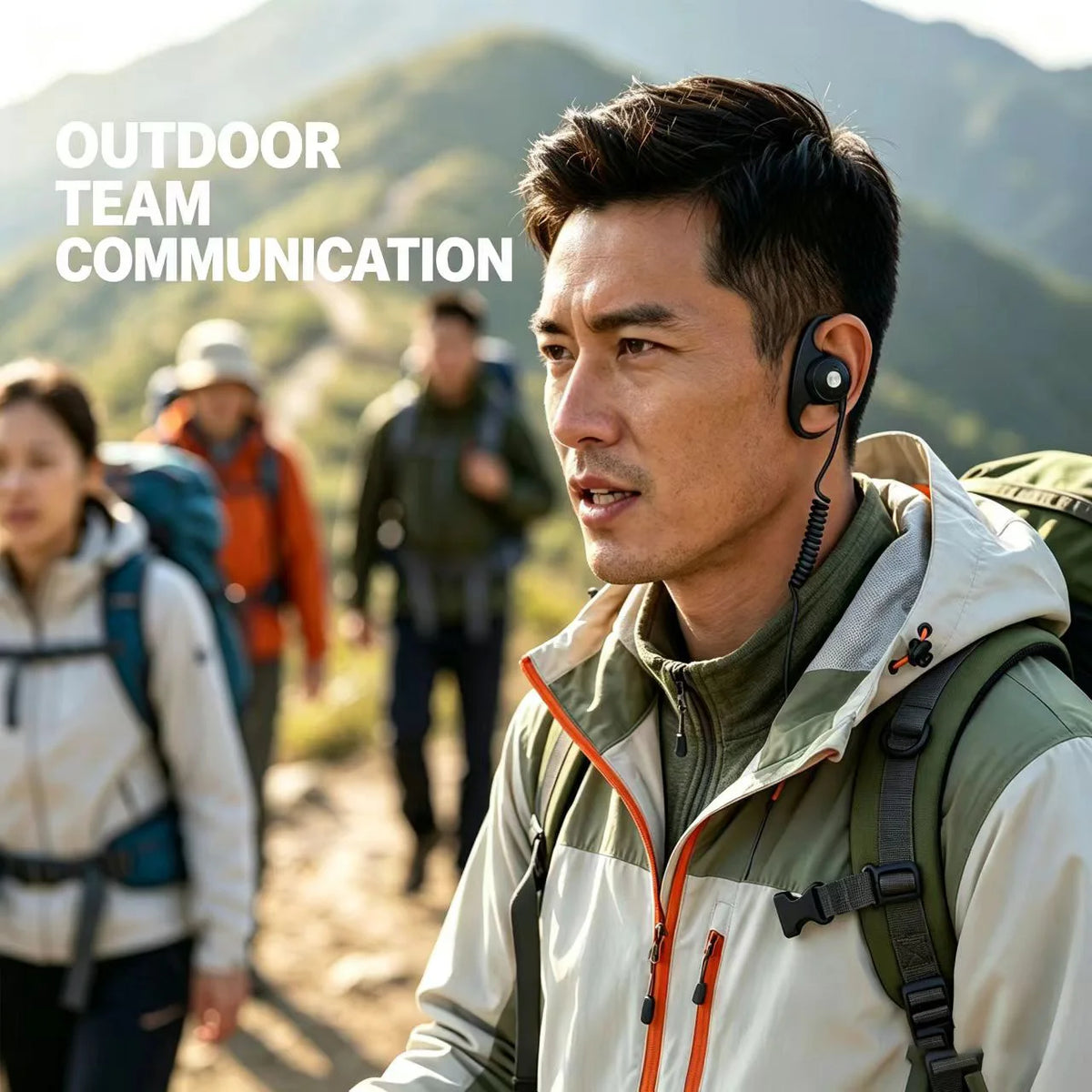 Tour Guide Earhook Headset Mic | Motorola Walkie Talkie Compatible Wired Earhook Headset PRIMED