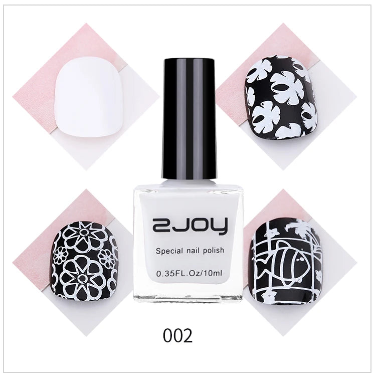 10ml Nail Art Stamping Polish – 30 Colors Air Dry Varnish Nail Stamping Polish PRIMED GY002-02