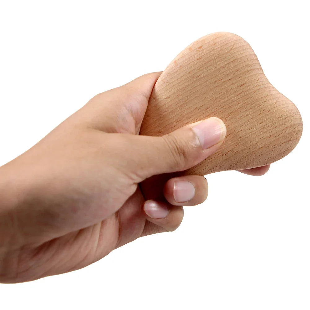 Wooden Gua Sha Scraping Massage Board – Face & Body Tool