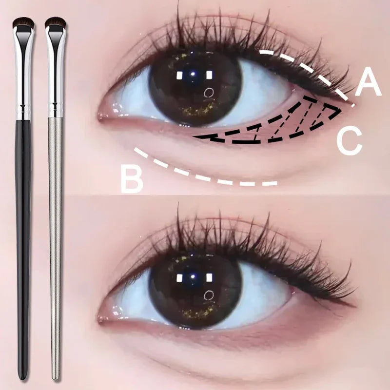 Crescent Eyeliner & Eye Detail Brush – Precision Makeup Tool
