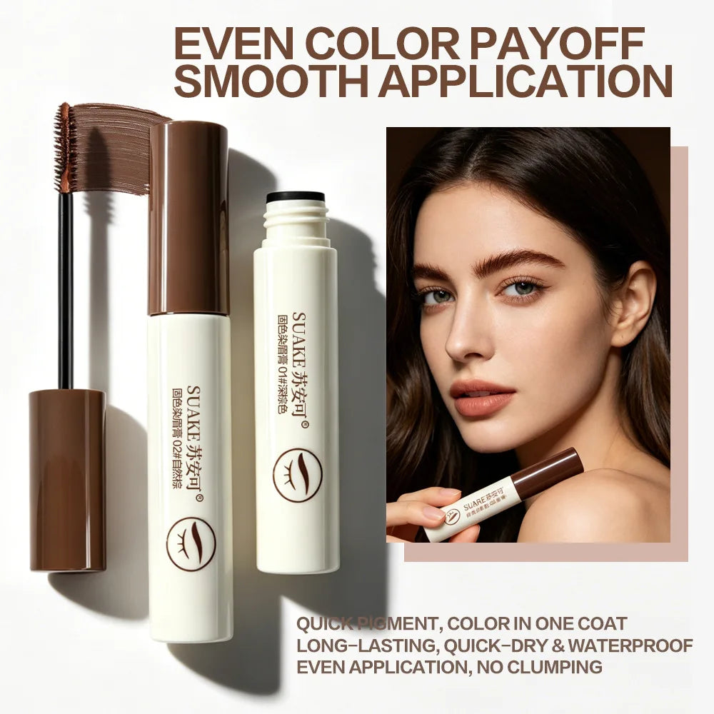 Waterproof Eyebrow Tint Gel – 3 Brown Shades, Fluffy Brow