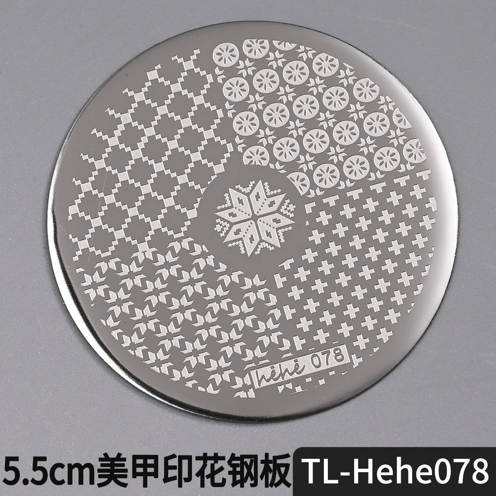 Nail Stamping Plate 5.5cm – Butterfly Flower Lace Stencil