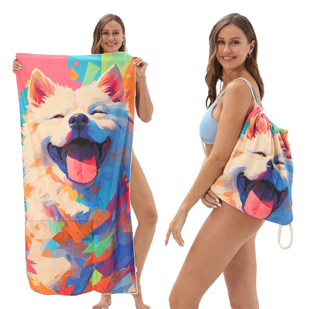 Microfiber Beach Towel 70x140cm – Sand Free, Quick Dry Microfiber Beach Towel PRIMED