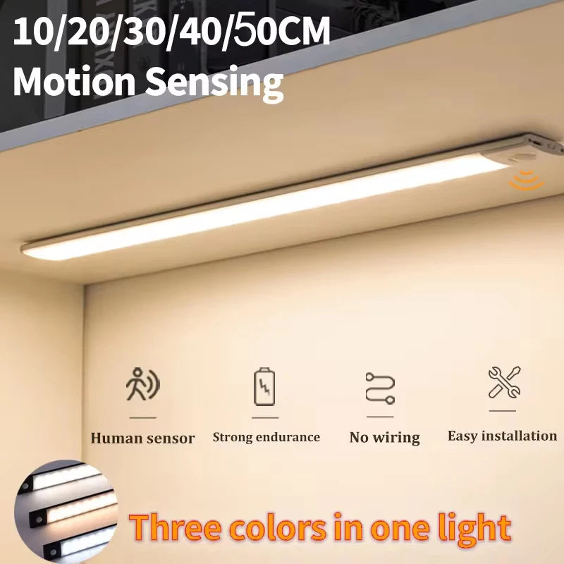 VENUSWING LED Under Cabinet Light – Motion Sensor Rechargeable LED Cabinet Light PRIMED