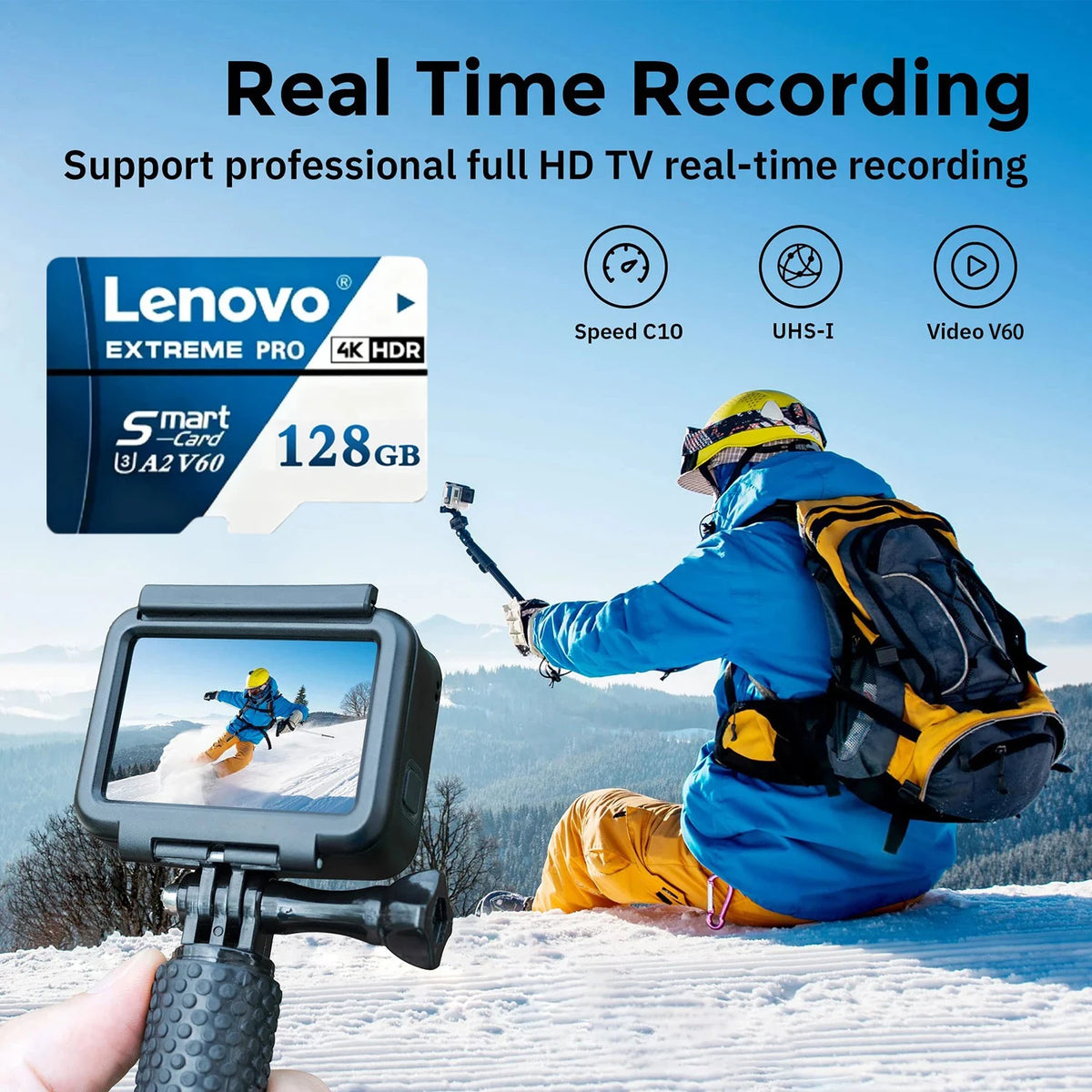 Lenovo Extreme Pro Micro SD Card U3 V60 4K – 128GB–1TB Micro SD Card PRIMED