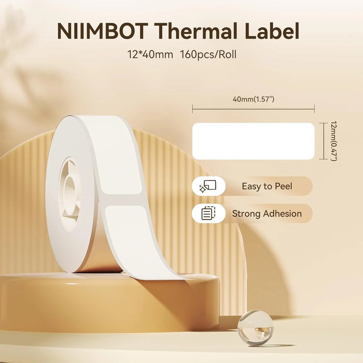 Niimbot White Label Paper for D11 D110 D101 | Waterproof Thermal Thermal Label Paper PRIMED