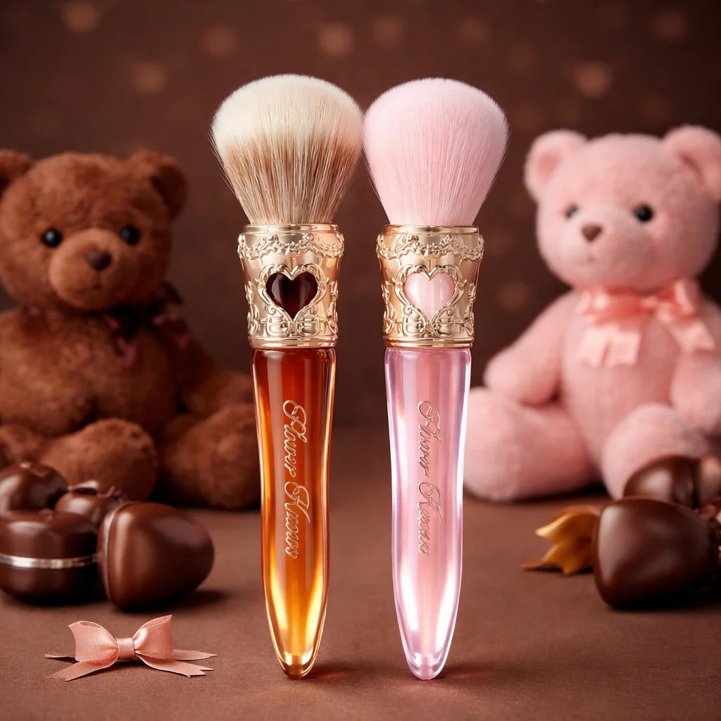 Flower Knows Sweetie Bear Rounded Blush Brush – Soft Fluffy