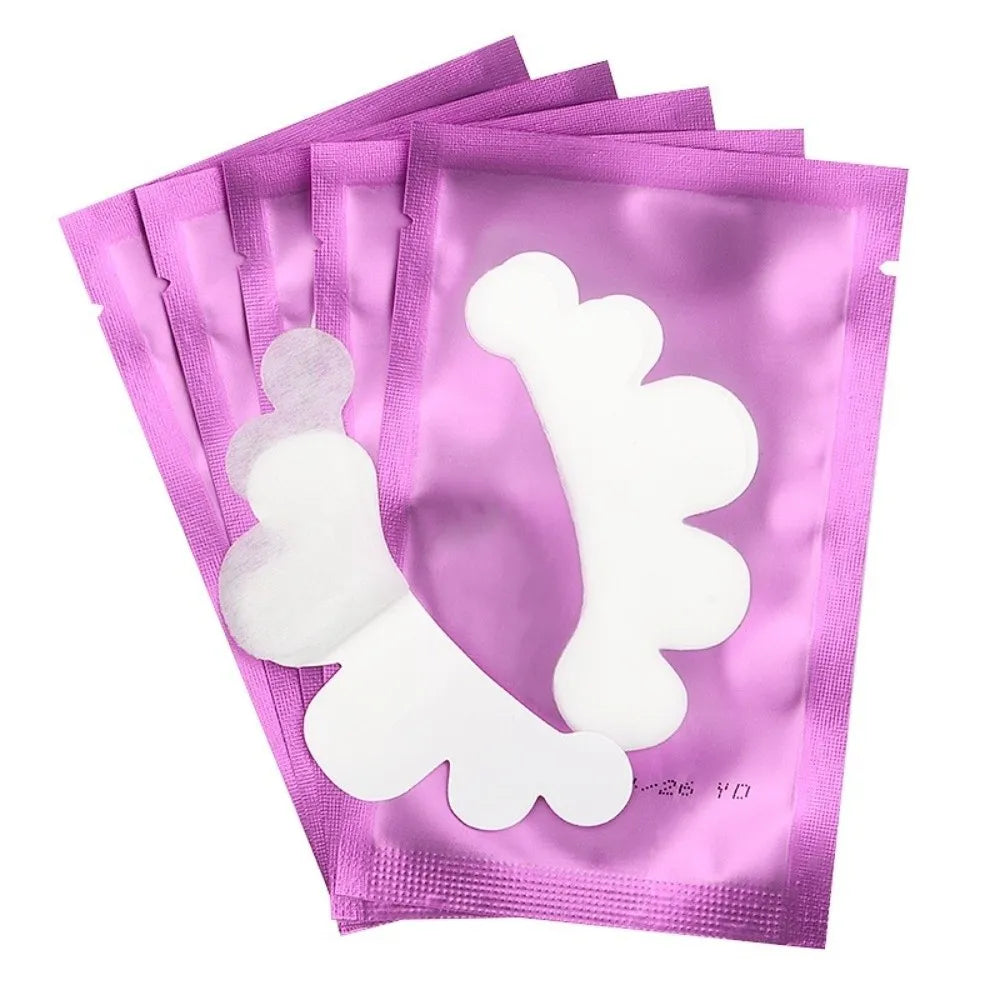 50 Pairs Hydrogel Under Eye Pads – Cloud Shape Lash Patches Lash Extension Pads PRIMED 50PCS-Purple