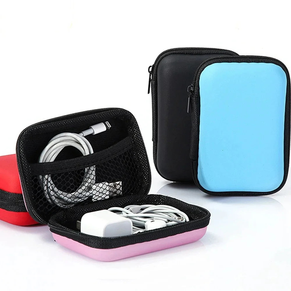 EVA Hard Drive Case – Shockproof HDD SSD Earphone Organizer Bag Electronics Storage Case PRIMED