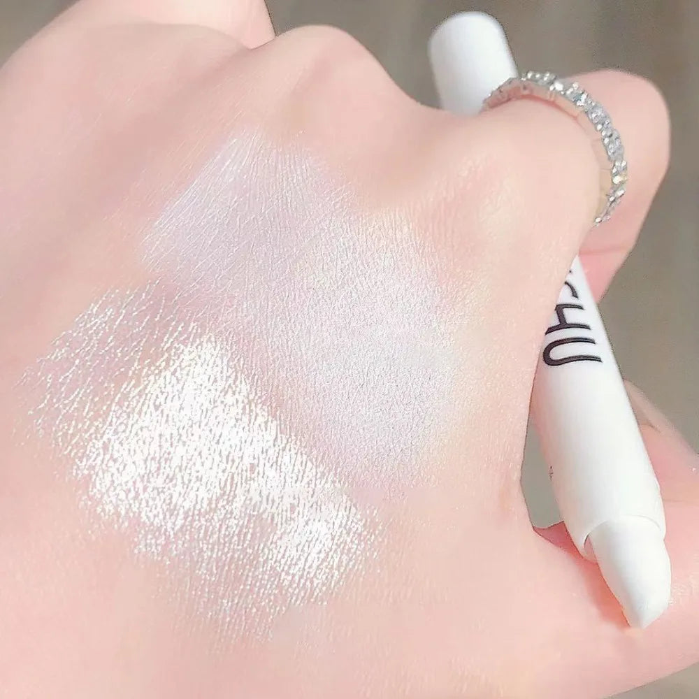 Glitter Highlighter Eyeshadow Stick – Matte & Pearlescent Eye Highlighter Stick PRIMED
