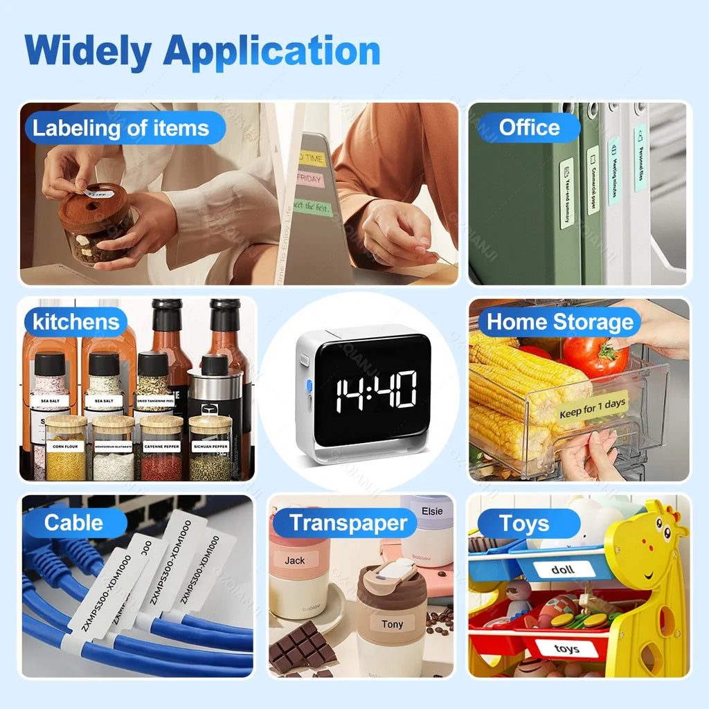 Portable Bluetooth Label Maker | Wireless Thermal Printer 12-15mm Bluetooth Label Printer PRIMED
