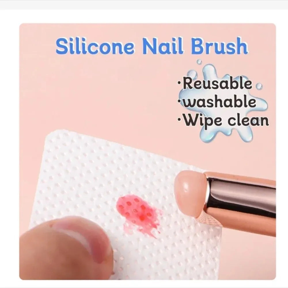 Reusable Silicone Nail Art Brush – Gradient Effect Applicator