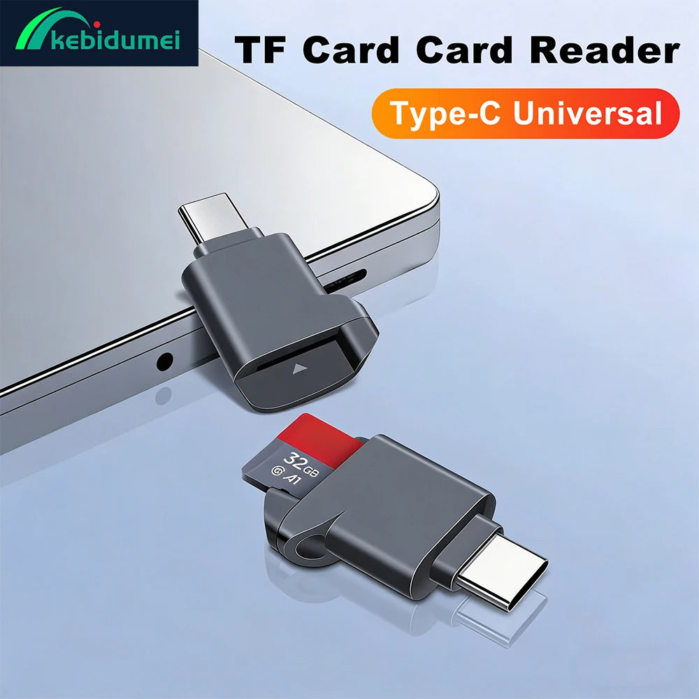 USB Type-C Mini TF Card Reader – Up to 2TB | High Speed Memory Card Reader PRIMED