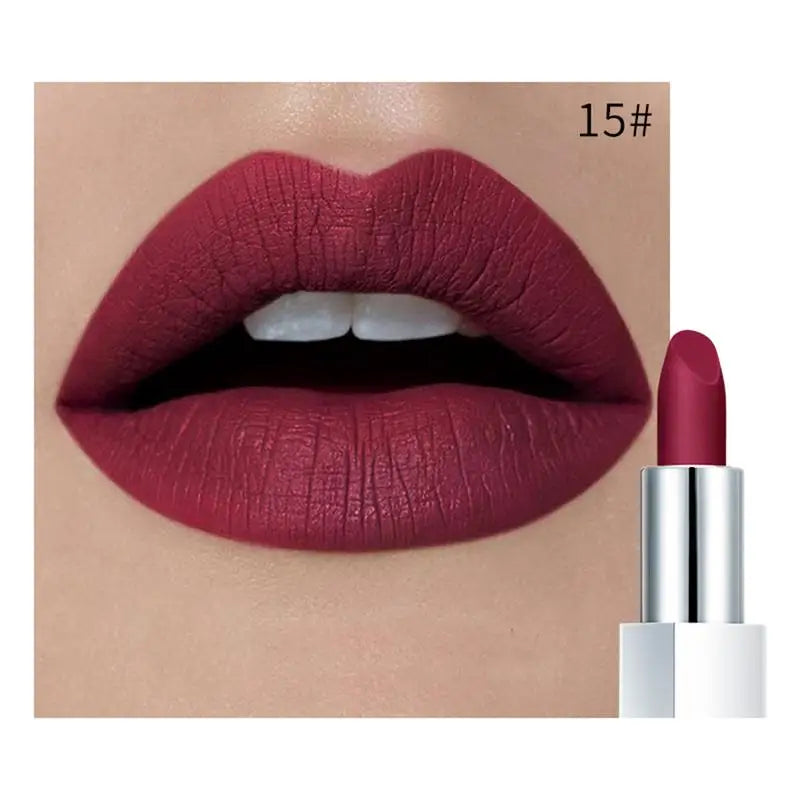 Pudaier Waterproof Matte Lipstick – Vitamin E, 17 Shades