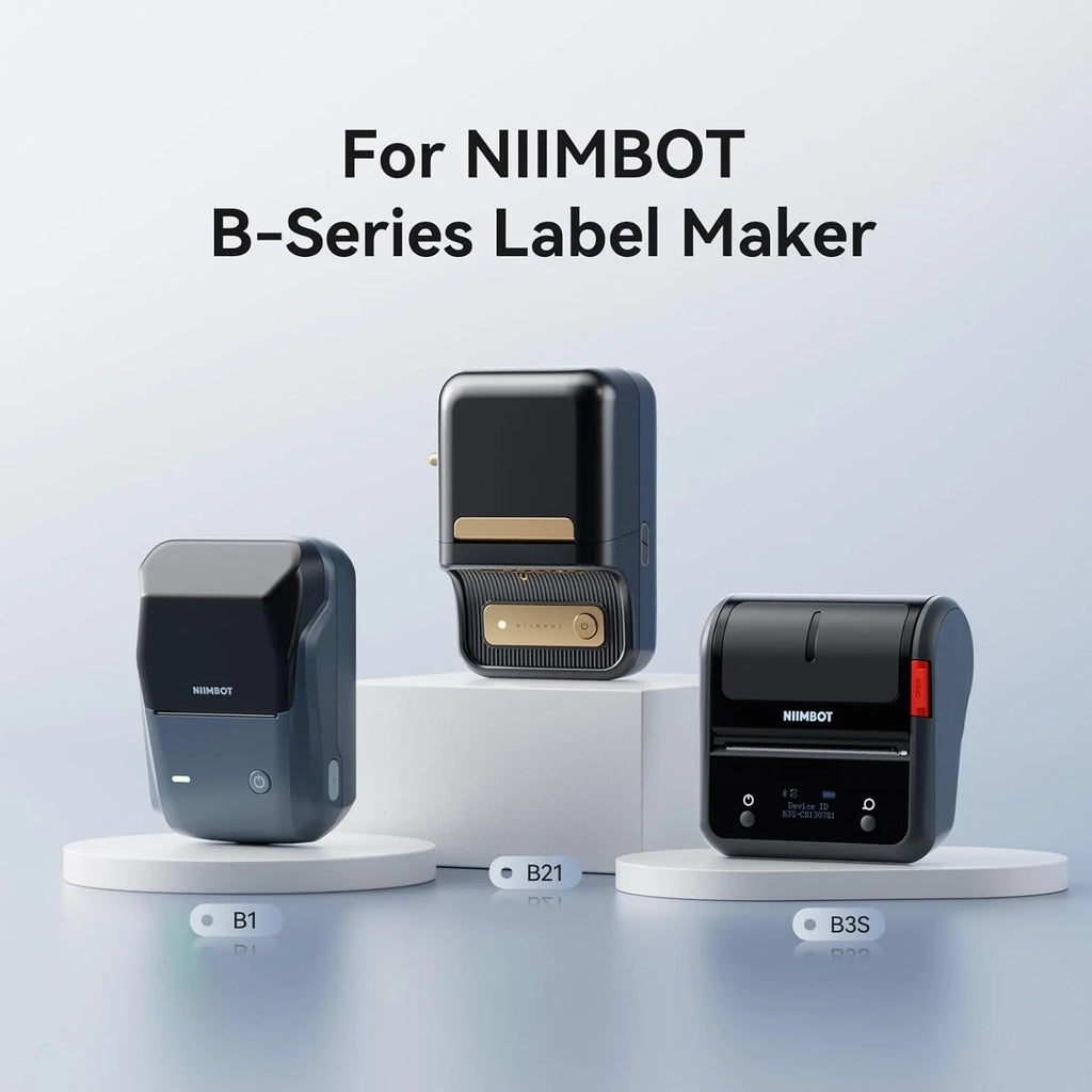 Niimbot White Thermal Label Paper 5/10 Rolls | B1 B21 B3S Thermal Label Rolls PRIMED
