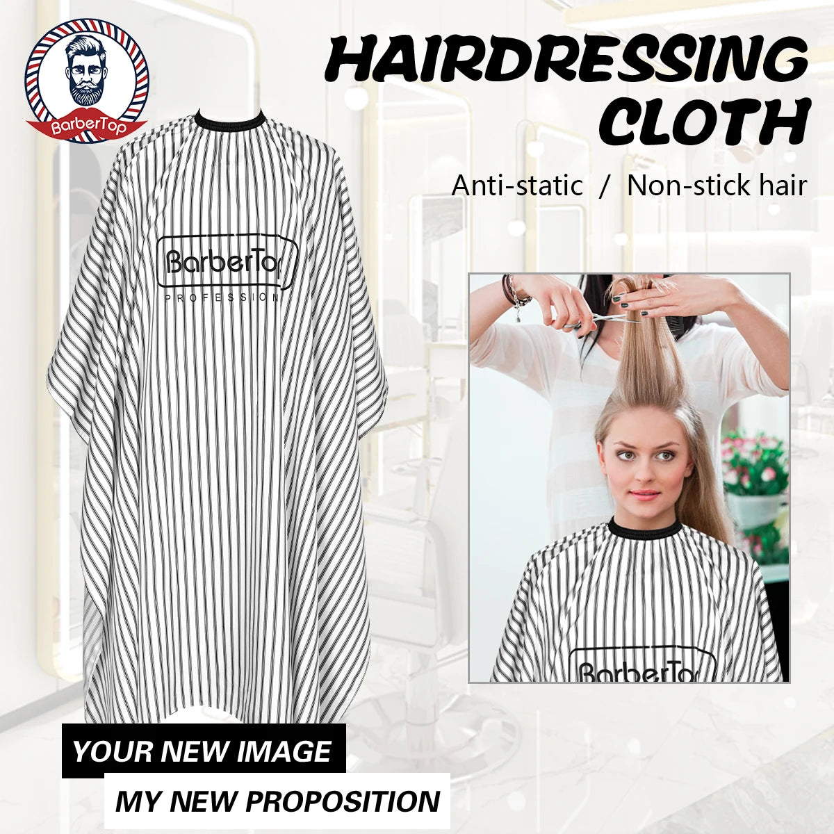 Professional Haircut Cape Hairdressing Gown – Barber Salon Hairdressing Cape PRIMED
