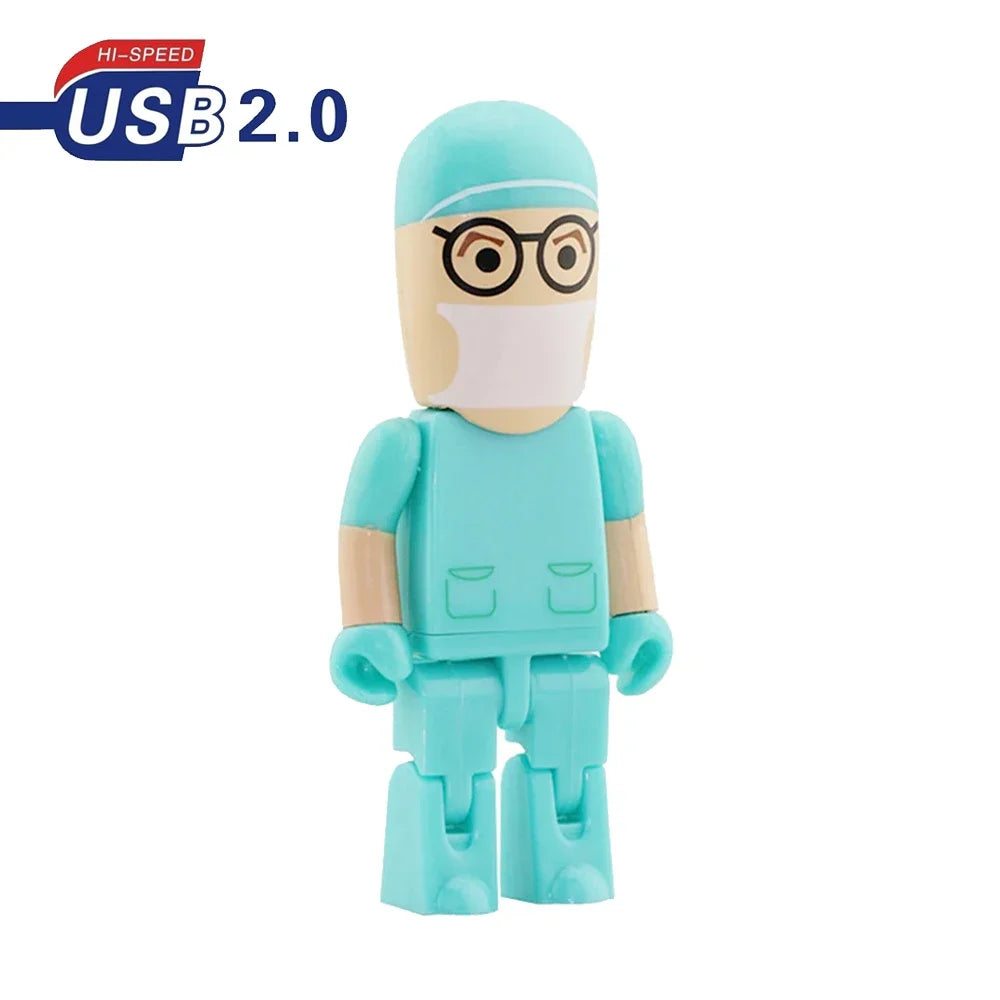 Doctor & Nurse Novelty USB Flash Drive 4GB–64GB | USB 2.0 Novelty USB Flash Drive PRIMED 16 GB Style1