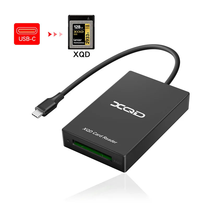 USB-C XQD & SD Card Reader USB 3.0 – 5Gbps Fast Transfer Memory Card Reader PRIMED Type-c XQD Reader