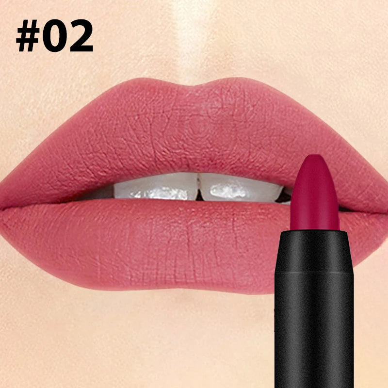 Velvet Matte Lipstick – 19 Shades, Long-Wear & Moisturizing