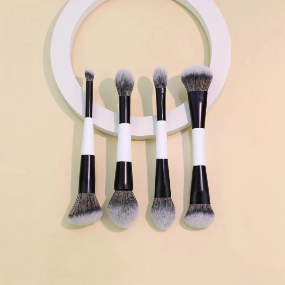 Dual-Ended F4 Contour & Blush Brush | Synthetic Makeup Tool