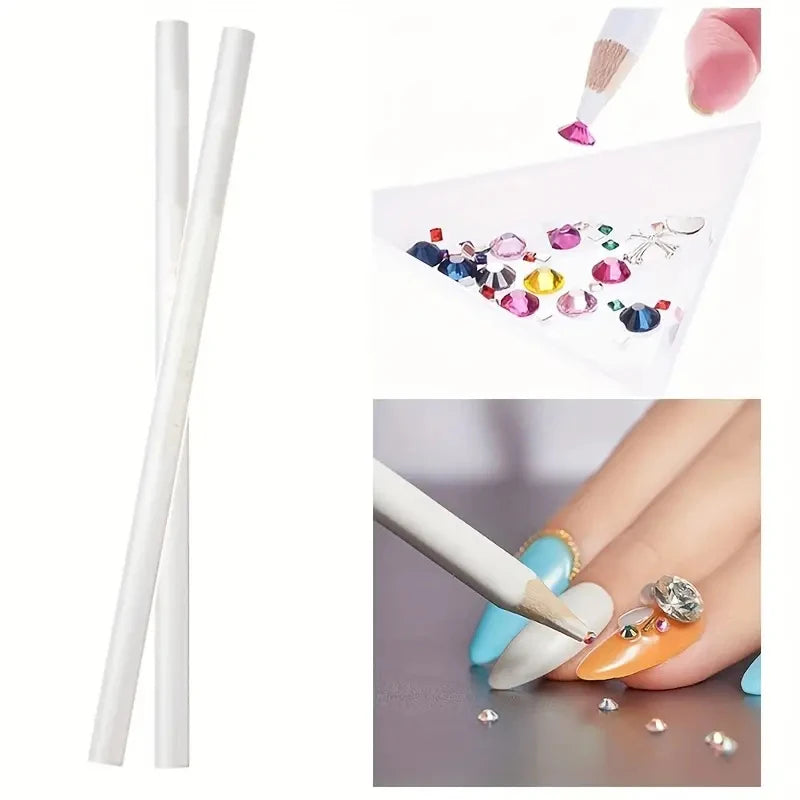 Nail Dotting Pen Rhinestone Wax Picker Tool – 1/5/10 Pcs Nail Art Tool PRIMED