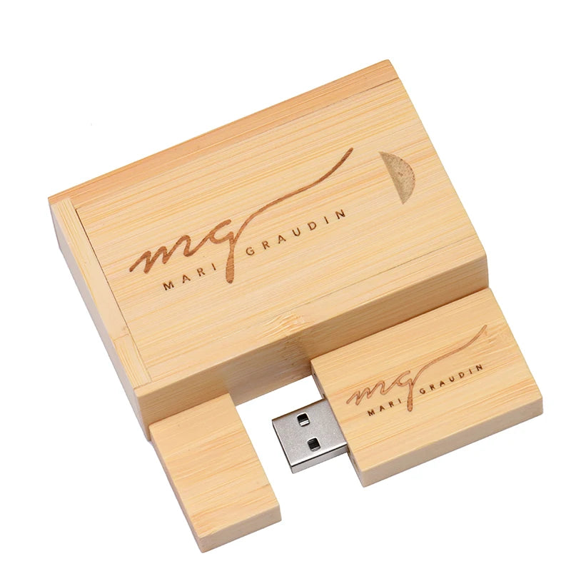 JASTER Wooden USB Flash Drive Custom Logo 4GB–128GB Wooden USB Flash Drive PRIMED