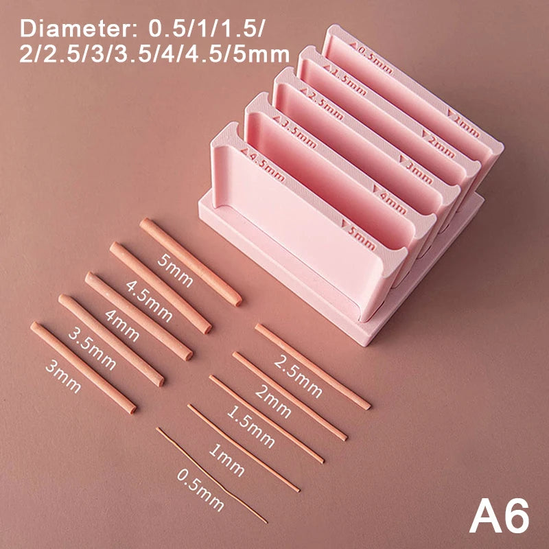 Polymer Clay Strip Rolling Mold 0.5–5mm | DIY Jewelry Tool