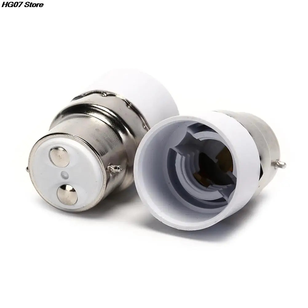 B22 to E14 LED Bulb Socket Adapter – Fireproof Lamp Converter Lamp Socket Adapter PRIMED