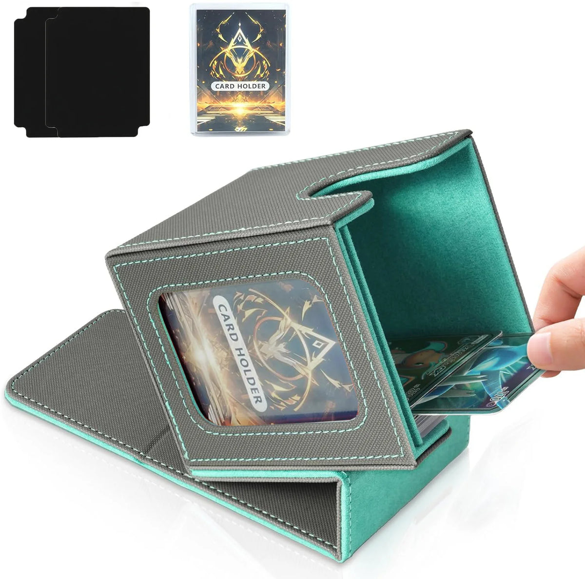 MTG Commander Deck Box – Holds 100+ Double-Sleeved Cards Card Deck Box PRIMED 17