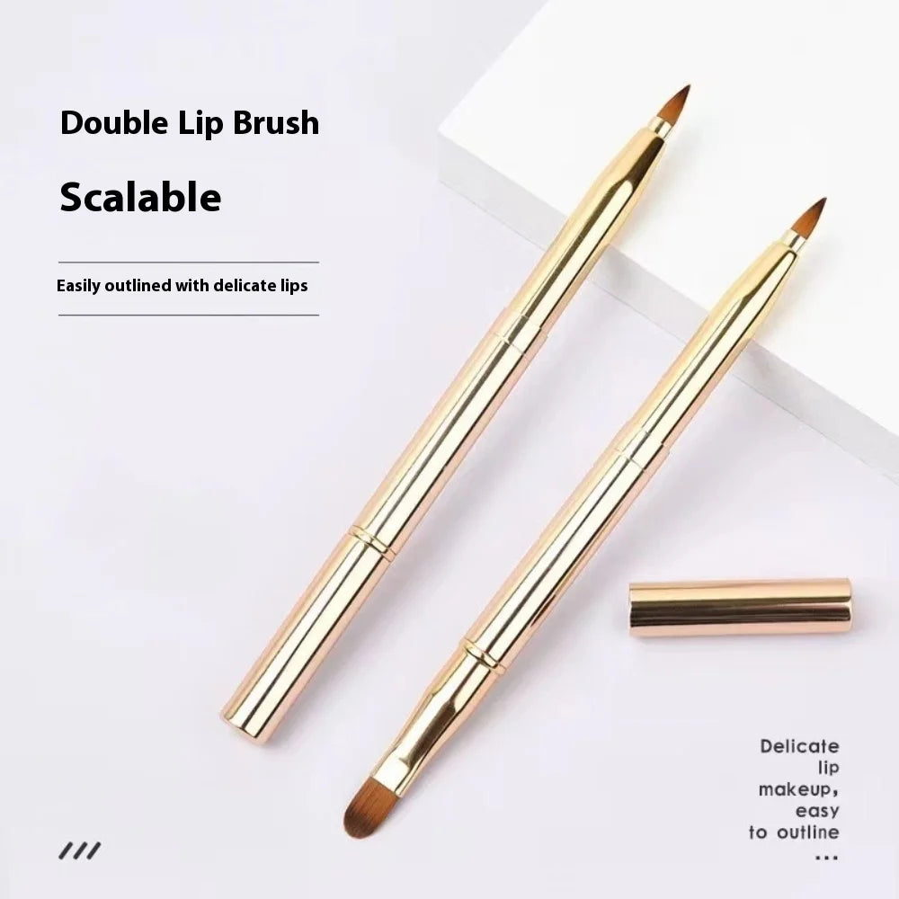 Double-Ended Retractable Lip & Concealer Makeup Brush
