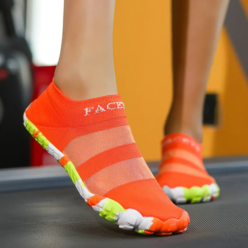Women's Barefoot Wide Toe Zero Drop Waterproof Sneakers Barefoot Sneakers PRIMED Orange 36