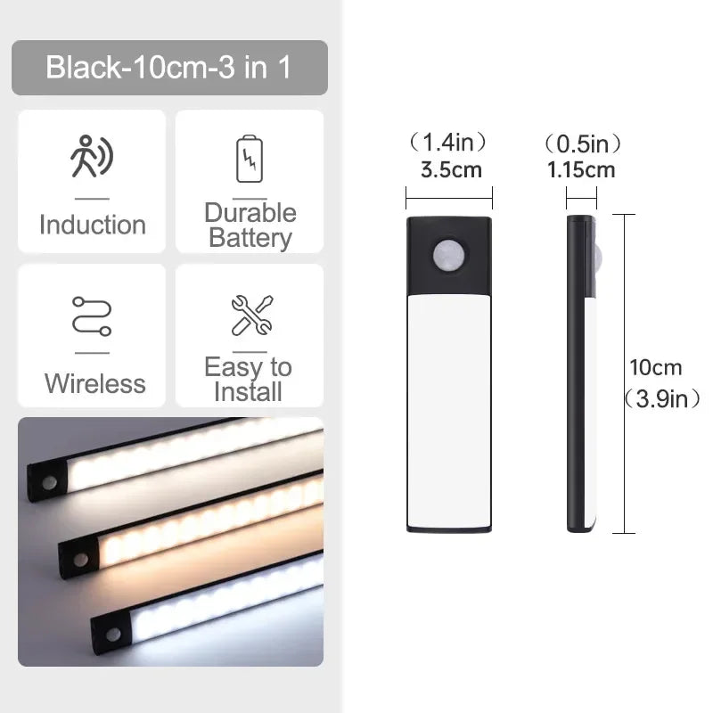 VENUSWING LED Under Cabinet Light – Motion Sensor Rechargeable