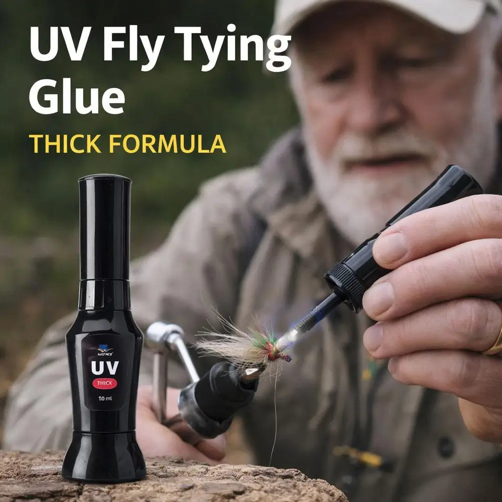 UV Resin Glue for Fly Tying – Clear Medium Viscosity 10ml